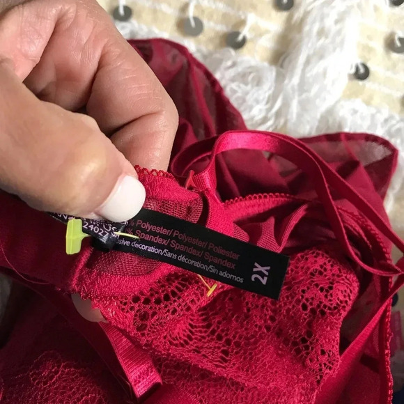 NWT BLACK FUSHSIA Sz 2X - Picture 5 of 7